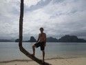 Me on palm tree at el nido