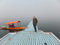 Me on the eerie island pier
