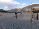 Me playing volleyball with local kids