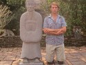 Me posing with mandarin