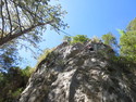Me rock climbing
