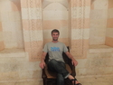 Me sitting on an old chair