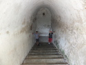 Miguel and i in tunnel under yogyakarta