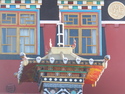 Monastery with skull adornment