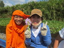 Monk flower and girl