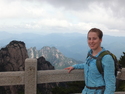 Moriah atop huangshan