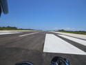 Motor bike ride down the runway