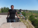 My host atop the diyarbakir wall