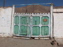 Old door with  on it
