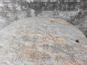 Old script carved into stone