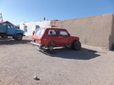 Orange car with three wheels