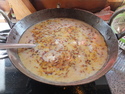 Pakoda ki kadhi stage 