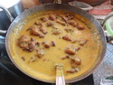 Pakoda ki kadhi stage 