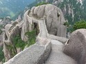 Path down from huangshan peak