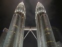 Petronas towers at night full