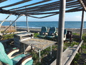 Plane chairs on the beach