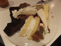 Plate of desserts