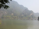 Just a small portion of the boat queue at Trang An