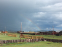 Rainbow over tsagaannuur