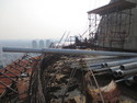 Rooftop of abandon skyscraper