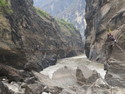 Rope bridge at tiger leaping gorge