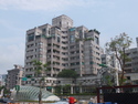 Run down looking building across from taipei 
