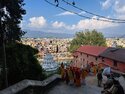 Sadhus on the steps below Pashupatinath