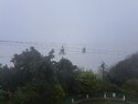 Sky cycling in the fog at Chandragiri
