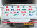Speed km blow horn use dipper at night