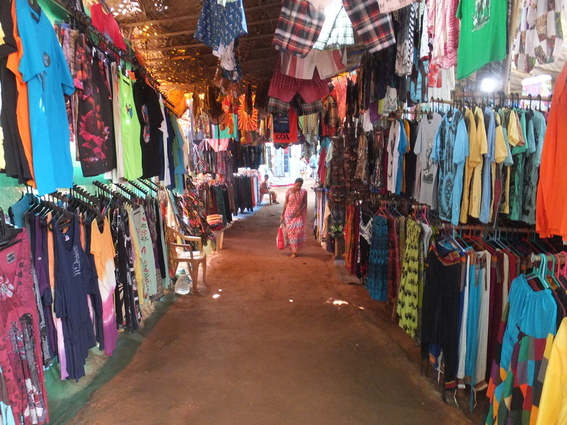 Stalls at Arambol beach