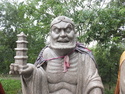 Statue holding a pagoda