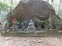 Statues on the hike up to mt misen
