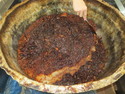 Sticky rice and some sort of fruit paste