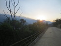 Sunset in the valley below sapa