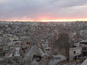 Sunset over cappadocia