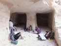 The gang in the cave