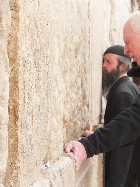 Jewish pilgrims at the Western Wall