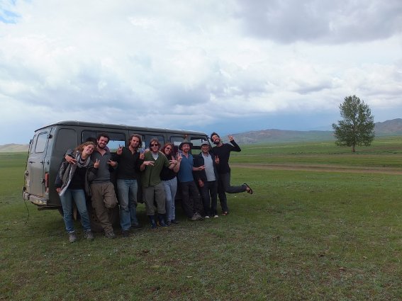 The crew I toured central Mongolia with
