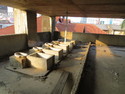Toilets in abandon parking structure