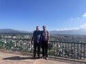 Tony and me above Kathmandu at Kopan