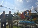 Tony and me with the phoenix and dragon