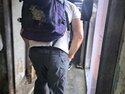 Tony in the passage to the secret samosa spot