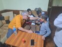 Tony teaching guitar