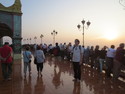 Tourists atop mandalay hill
