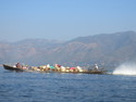 Transport boat in inle