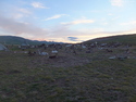 Tsaatan camp at night