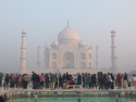 Up front at the taj