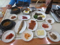 This is what I got when I ordered the vegetable table. Notice the pile of beef and the whole fish.
