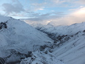 View from above high camp