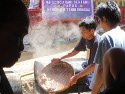 Water buffalo feast at tana toraja funeral